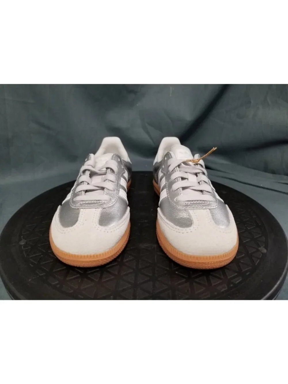 Adidas Samba OG C (PS) Silver White Gum KK2344 Kids Size 12 NEW NO BOX